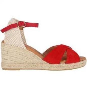 Alpargatas de Cuña Chika10 Leather CIBELES 12 Rojo/Red