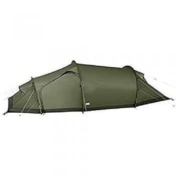Tienda de campaña Fjällräven Abisko Shape 2 para montañismo, 2 personas, color verde bosque, peso 2320 g