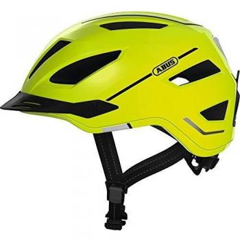 Abus City Helmet Pedelec 2.0 - Bicycle Helmet with Rear Light and Rain Cover - for City Traffic - for Men and Women - Yellow, Size L