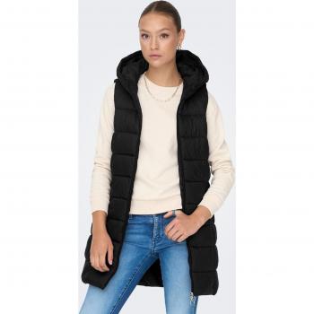 Chaleco acolchado de mujer con capucha Zulu Negro