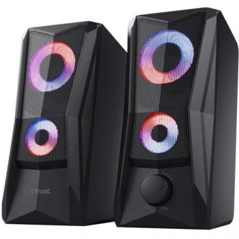 Trust GXT 606 JAVV Altavoces 2.0 Iluminación RGB Alámbricos 12W Negros