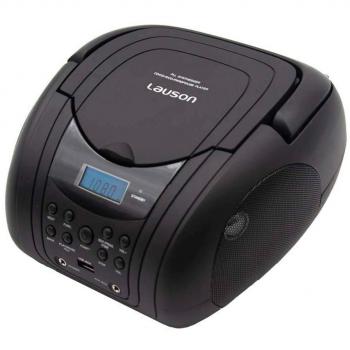 Lauson CP441 Radio Reproductor y Lector CD / MP3 | Boombox con Radio FM/PLL Estéreo Portátil | Lector USB para Memorias USB con Música MP3 | Pantalla LCD y Sintonizador Digital | CD-Player