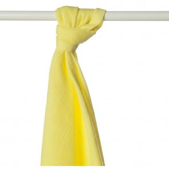 xkko bmb09 0002 a bambú pañales Toallitas para envolver, quiroprácticos, como base o ligero techo, pañales, 90 x 100 cm, amarillo