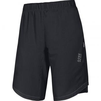 Gore Bike Wear, Pantalones cortos 2 en 1 ciclismo para mujer con forro interior y badana, color, talla 36