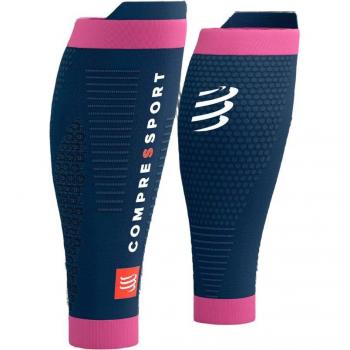 Calcetines de compresión Compressport R2 3.0 Azul Rosa, Talla 1