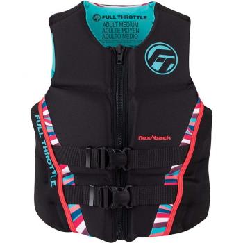 Full Throttle Women's Rapid-Dry Flex-Back Life Jacket - XL - Pink/Black