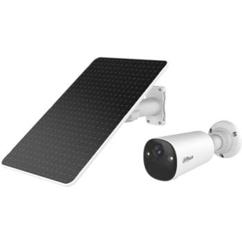 Cámara de vigilancia Dahua Apollo Bullet C1 8MP WiFi IP para exteriores con panel solar, 4K Ultra HD, visión nocturna a color y detección de IA