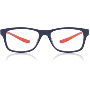 Square Full Rim Plastic Men's Prescription Glasses - Blue Size +1.00 - Free Lenses - Blue Light Block Available - SmartBuy Readers