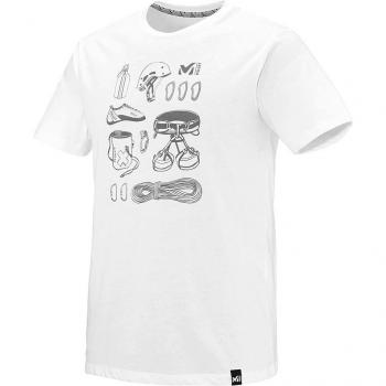 MILLET Climbing Tool Camiseta, Hombre, Blanco, FR : L