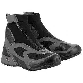 Alpinestars CR-8 Gore-Tex Waterproof Motorcycle Shoes - Black Dark Gray Petrol Blue