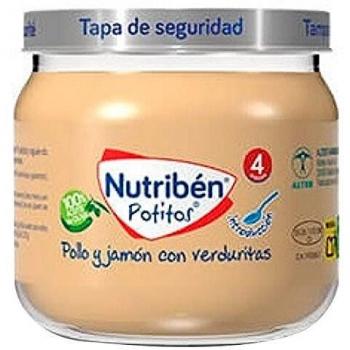 12 NUTRIBEN Pollo Jamon Verduras 120 GRS