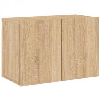 Mueble TV Multimedia Suspendido Roble Sonoma 60 x 30 x 41 cm - Gran Espacio de Almacenamiento