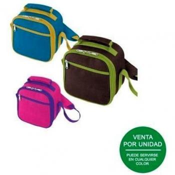 Jocca Bolsa térmica Porta Alimentos, Tela, Multicolor, 20x20x12,5 cm
