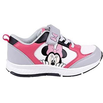 Zapatillas deportivas para niña Minnie Mouse gris 74034, combinación de estilo y comodidad, modelo rosa, talla 28 EU