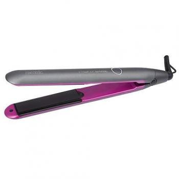ProfiCare Professional Hair Straightener with Tourmaline Ceramic Plates, Ionic Technology, Uniform Temperature Distribution, 35W - Grey/Pink