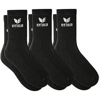 Erima 118903 - Pack de calcetines, todo el año, unisex, color negro - negro, tamaño 47-50