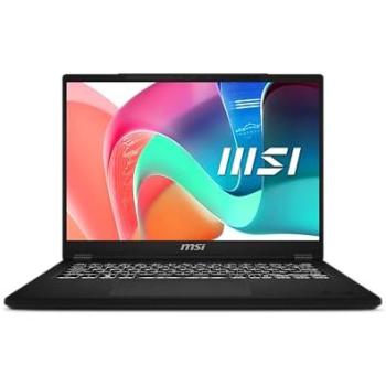 MSI Modern 14 Portátil 14 FHD, Ryzen 7 7730U, AMD Radeon Graphics, 16GB RAM, 1TB SSD, Sin Sistema Operativo, Negro Clásico