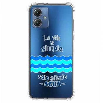 Funda Silicona Antigolpes Diseño Agua para Motorola Moto G84 5G