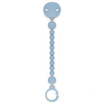 Suavinex - Pinza de chupete con bolitas de silicona en color azul