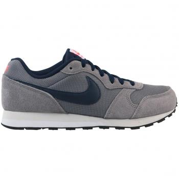Nike NIKE MD RUNNER 2 (GS) - Zapatillas de running, Niño, Gris(GUNSMOKE/OBSIDIAN-HOT PUNCH-VAST GREY)