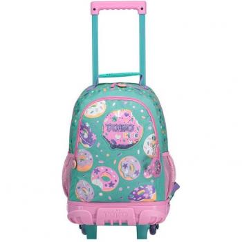 Mochila Escolar Totto Mediana Con Ruedas Sugar Sugar Multicolor