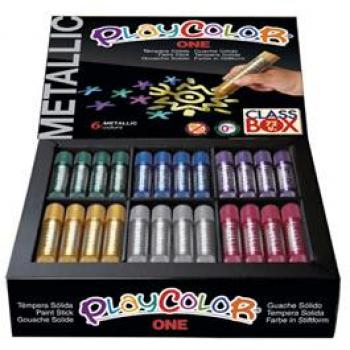 Tempera Instantánea Metálica Playcolor One - Caja de 72
