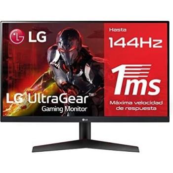 LG UtraGear 24GN600-B - Monitor 24 pulgadas gaming, 144 Hz, 1 ms, 1000:1, 300nit, sRGB 99%, HDMI, DisplayPort, Color Único