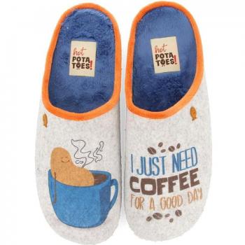 Hot Potatoes - Zapatillas de casa de hombre tipo babucha con material reciclado