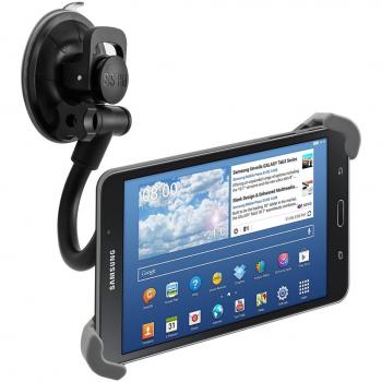 kwmobile Soporte para Tablet de 7-10.5 - Enganche de Tableta con Ventosa para Coche - Base en Negro