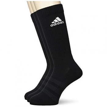 Adidas Cushioned Crew Socks - 3 Pairs, Unisex, Black