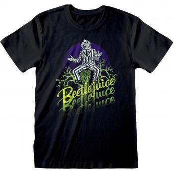 Camiseta Unisex Beetlejuice Triple B Negro Talla S
