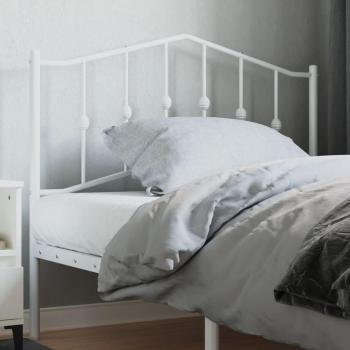 Cabecero de metal blanco 107 cm