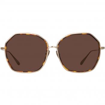 Linda Farrow ROWE LFL1432 C2 Women’s Sunglasses Gold Size 65