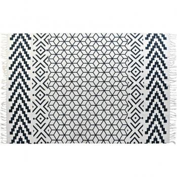 Alfombra DKD Home Decor Gris Blanco (160 x 230 x 1 cm)