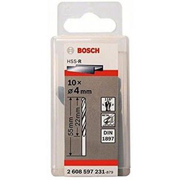 Bosch 2 608 597 231 - Pack de 10 brocas para carrocerías HSS-R, DIN 1897