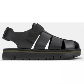 CAMPER Oruga Sandals for Men - Black, Size 44, Smooth Leather/Cotton FabricCAMPER Oruga Sandals for Men - Black, Size 10.5, Smooth Leather/Cotton Fabric