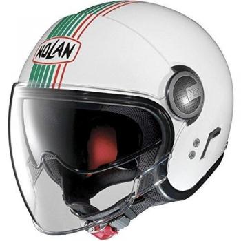 Nolan N21 - Visor JOIE de VI de metal, color blanco, talla S