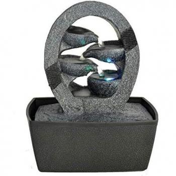 Zen'Light Fontaine d'Intérieur, Negro, 20 x 15 x 26 cm