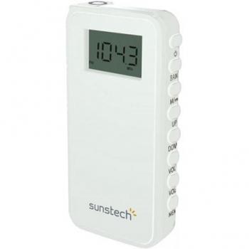 Sunstech RPD23 - Radio de bolsillo digital AM / FM, color blanco