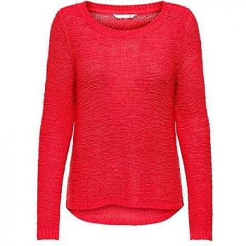 Only ONLGEENA XO L/S Pullover KNT Noos Suéter, Claret Red, L para Mujer