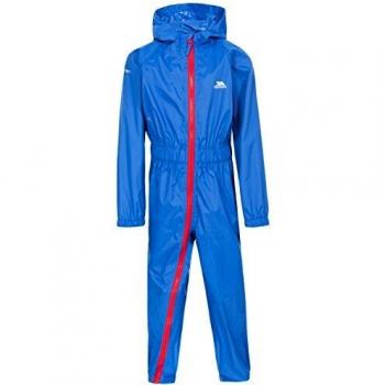 Trespass Button II Traje Impermeable, Infantil, Azul, Size 12/18