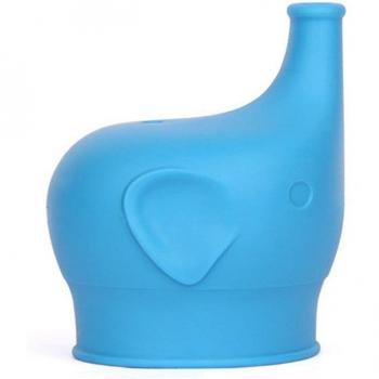Taza Antidesbordamiento con Tapa de Elefante y Absorción de Agua para Niños - Set de Práctica Anti-escaldado
