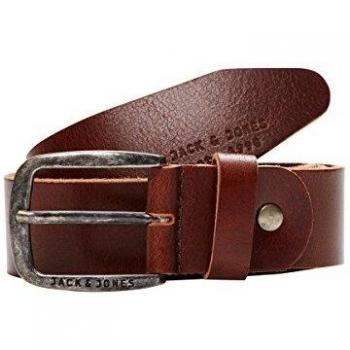 Jack & Jones Jacpaul Men's Leather Belt - Dark Brown 90