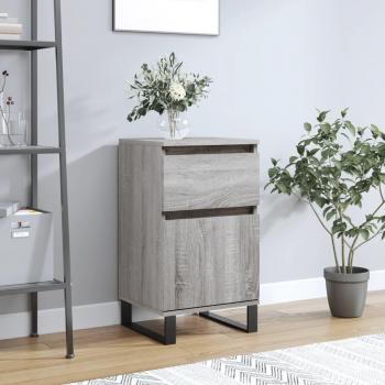 Aparador de madera de ingeniería 40x35x70 cm, mueble de almacenaje para salón, buffet, armario auxiliar y armario de almacenamiento en gris Sonoma