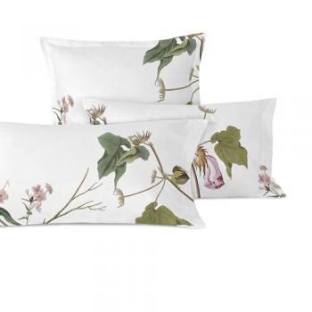 Funda Almohada Happyfriday Blooming 50x75 cm (x2) - 100% Algodón, Calidad 200 TC, Fabricado en España