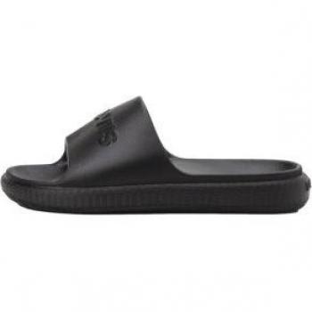 CHANCLAS LEVIS MUJER JUNE NEGRA LETRAS BLANCAS