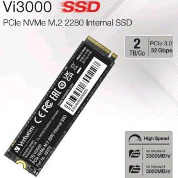 Verbatim Vi3000 M.2 PCIe NVMe Solid State Drive 2TB VM49376