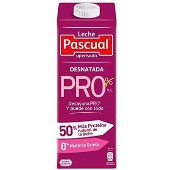 Pascual Leche Desnatada Pro - Paquete de 6 x 1000 ml - Total: 6000 ml