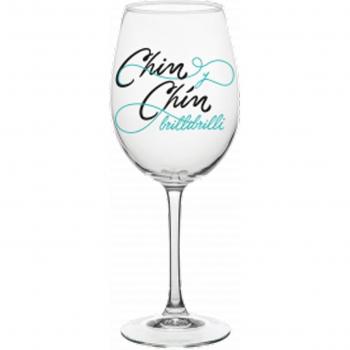 Copa de vino Chinchín La Vecina Rubia Tantanfan multicolor