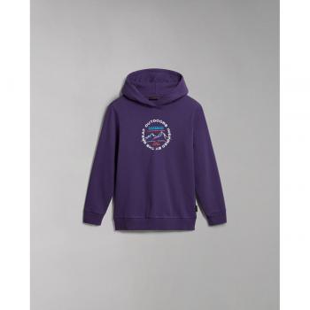 Sudadera de niño Napapijri B-Fuji con capucha y dibujo frontal lila junior - 12